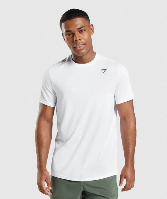 Gymshark Arrival Regular Fit T-Shirt - White