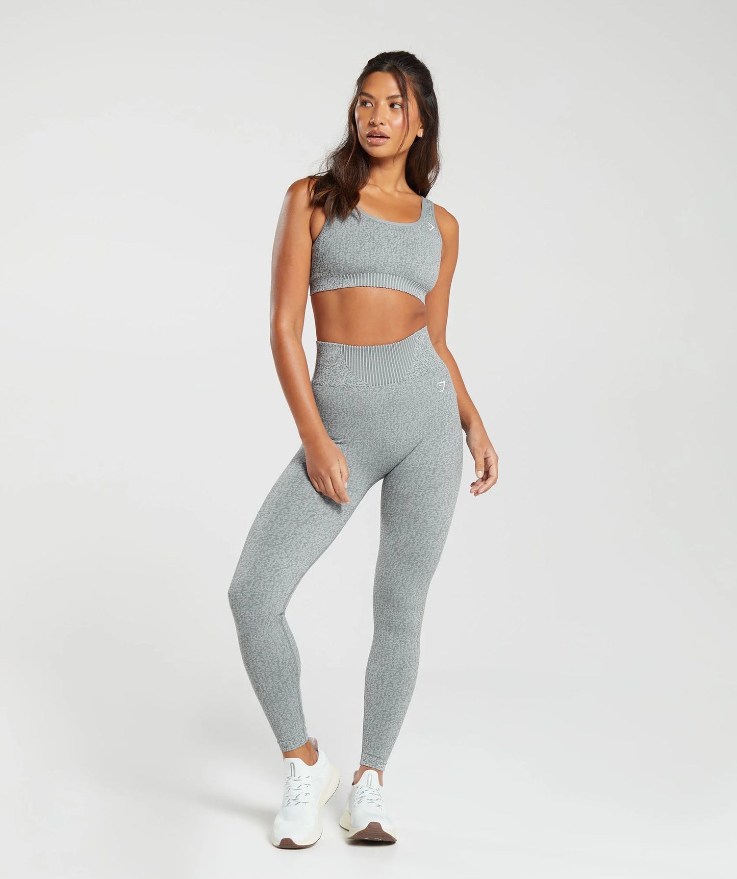 Gymshark Marl Seamless Leggings - Light Grey Marl/Dark Grey Marl/Smokey Grey