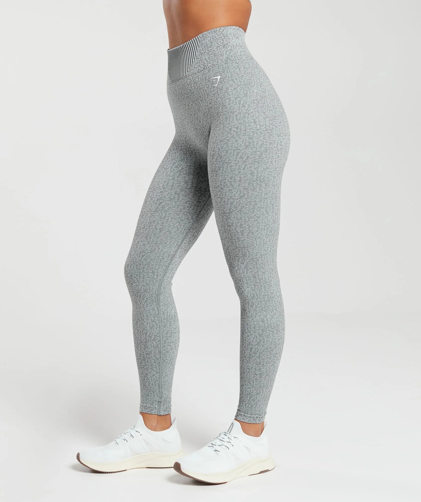 Gymshark Marl Seamless Leggings - Light Grey Marl/Dark Grey Marl/Smokey Grey