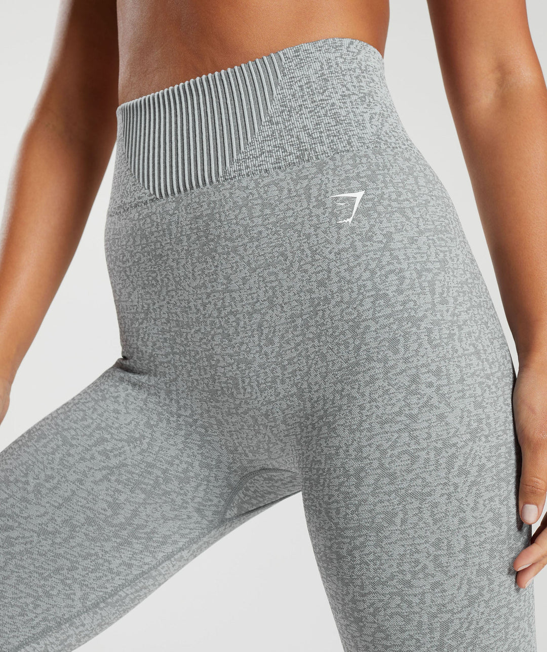 Gymshark Marl Seamless Leggings - Light Grey Marl/Dark Grey Marl/Smokey Grey