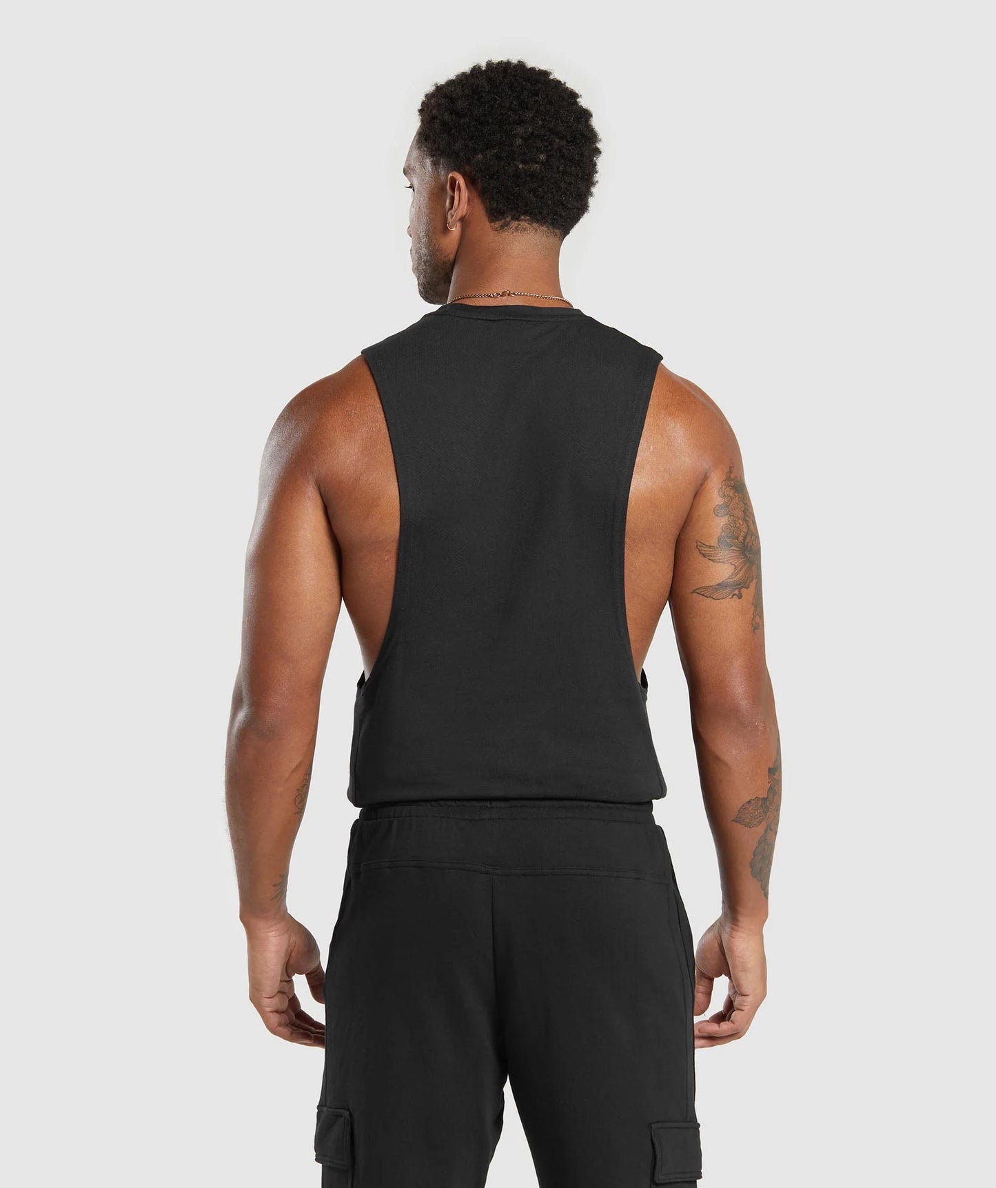 Gymshark React Drop Arm Tank - Black